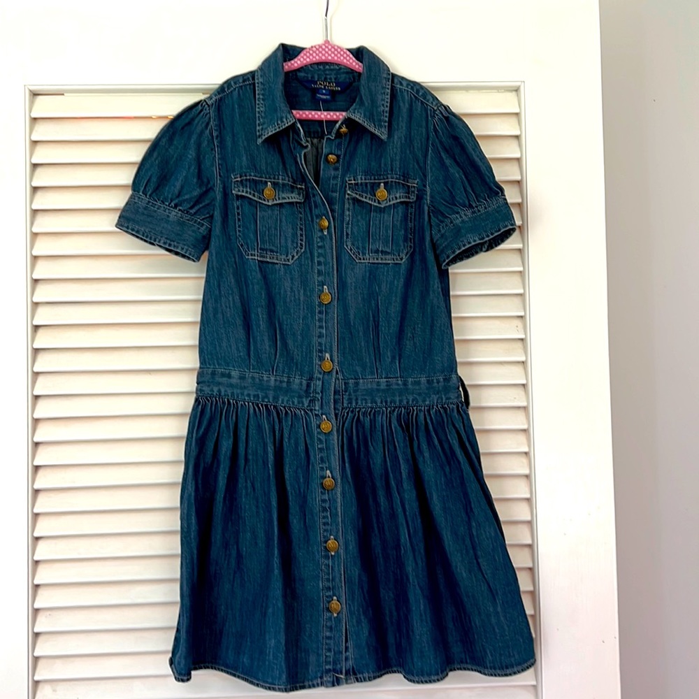 Polo girls denim dress